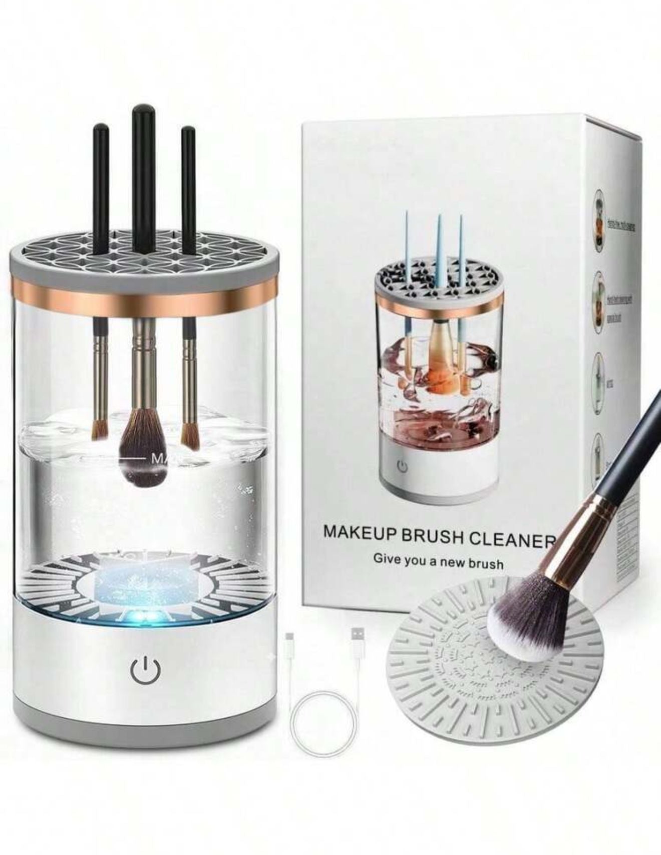LIMPIADOR BROCHAS MAQUILLAJE AUTOMÁTICA